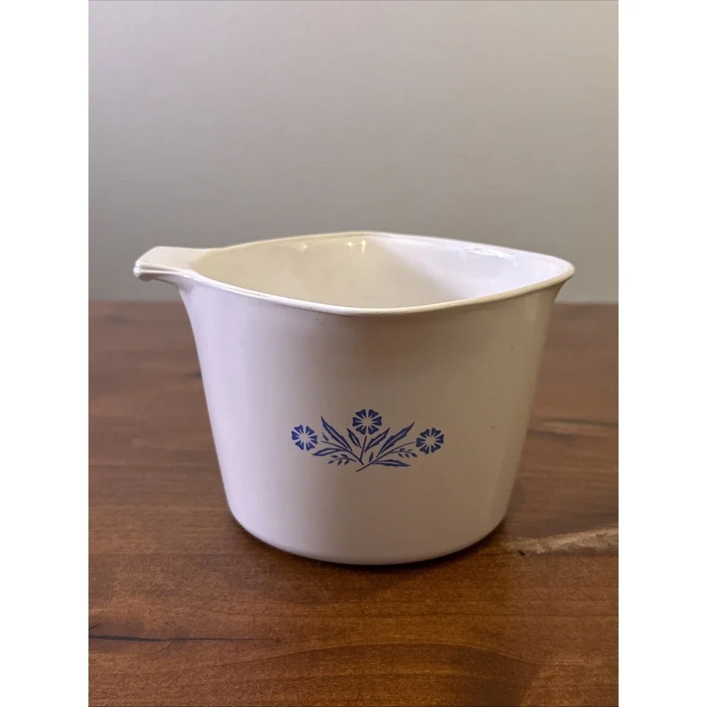 Corning Ware Blue Cornflower Sauce Maker 1 Quart Measuring 4 Cups 32 oz